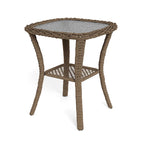 Ensemble de fauteuils pivotants en grès Rio Vista avec table d'appoint (2 pièces)