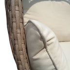 Ensemble de fauteuils pivotants en grès Rio Vista avec table d'appoint (2 pièces)