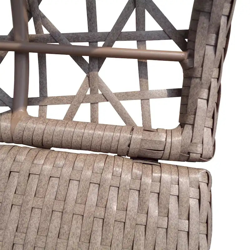 Ensemble de fauteuils pivotants en grès Rio Vista avec table d'appoint (2 pièces)