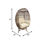 Ensemble de fauteuils pivotants en grès Rio Vista avec table d'appoint (2 pièces)