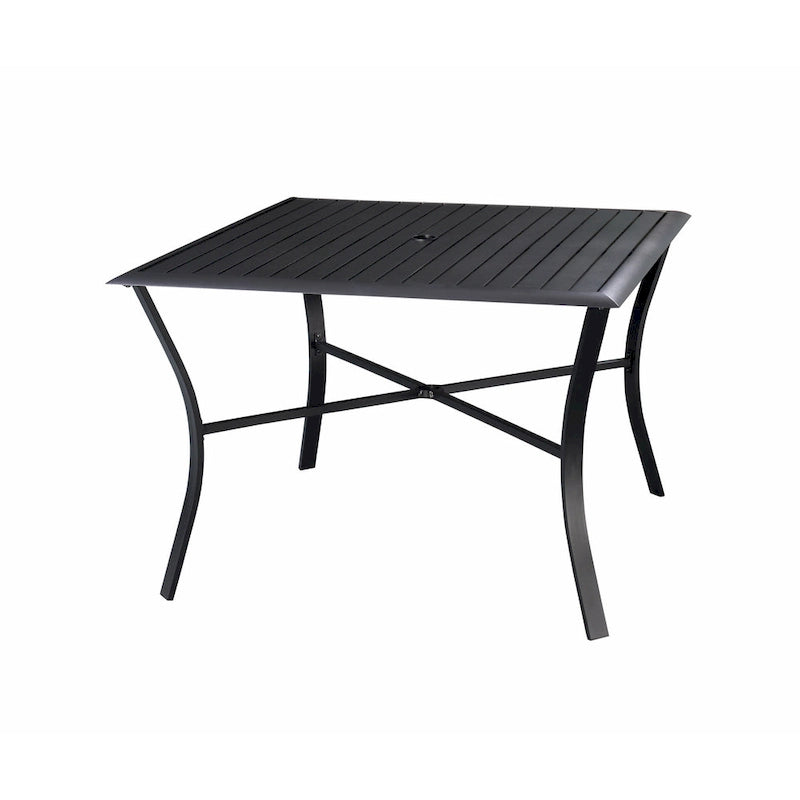 Ensemble de salle à manger d'extérieur Palmetto pivotant à bascule 5 pièces en aluminium et osier avec coussins - Non disponible