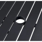Ensemble de salle à manger d'extérieur Palmetto pivotant à bascule 5 pièces en aluminium et osier avec coussins - Non disponible