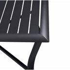 Ensemble de salle à manger d'extérieur Palmetto pivotant à bascule 5 pièces en aluminium et osier avec coussins - Non disponible