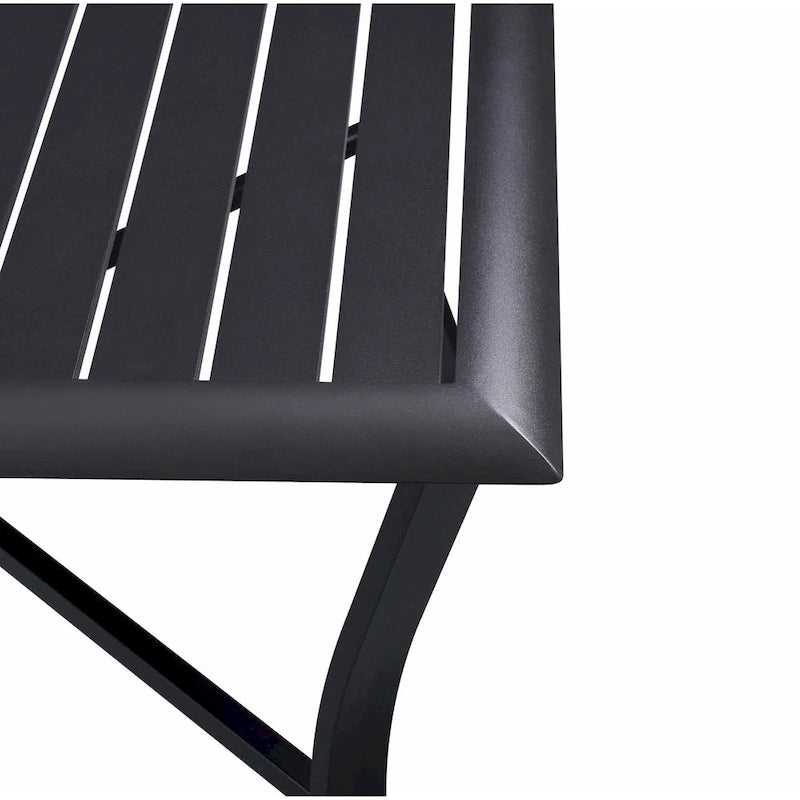 Ensemble de salle à manger d'extérieur Palmetto pivotant à bascule 5 pièces en aluminium et osier avec coussins - Non disponible