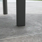 Fauteuil de jardin Grayton en aluminium gris - 33 x 32 x 29