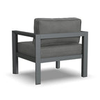 Fauteuil de jardin Grayton en aluminium gris - 33 x 32 x 29