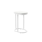Tables d'appoint gigognes d'extérieur Venido 2 pièces en pierre blanche de SEI Furniture