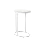 Tables d'appoint gigognes d'extérieur Venido 2 pièces en pierre blanche de SEI Furniture