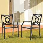 Ensemble de 4 chaises de patio en fer Nuu Garden Outdoor