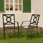 Ensemble de 4 chaises de patio en fer Nuu Garden Outdoor