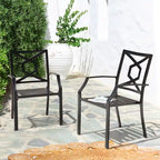 Ensemble de 4 chaises de patio en fer Nuu Garden Outdoor