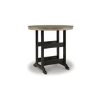 Ensemble de salle à manger d'extérieur 3 pièces Trail Noir/Bois flotté, Signature Design by Ashley Fairen - 45,13 po L x 45,13 po P x 42 po H