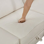 Canapé-lit convertible avec méridienne réversible pour salon