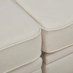 Canapé-lit convertible avec méridienne réversible pour salon