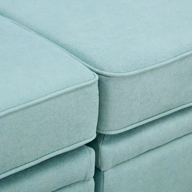 Canapé-lit convertible avec méridienne réversible pour salon