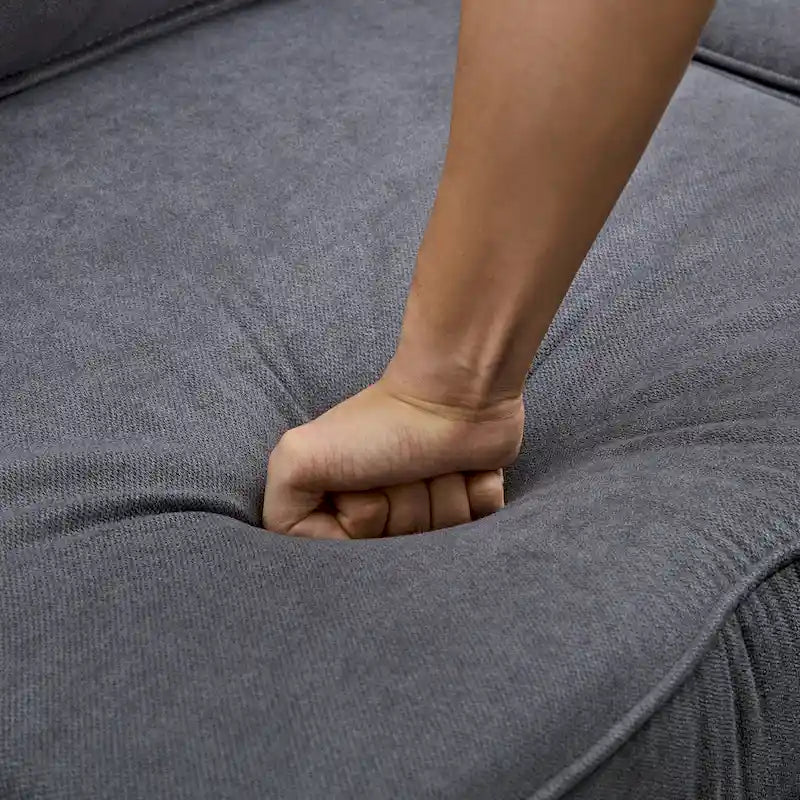 Canapé-lit convertible avec méridienne réversible pour salon