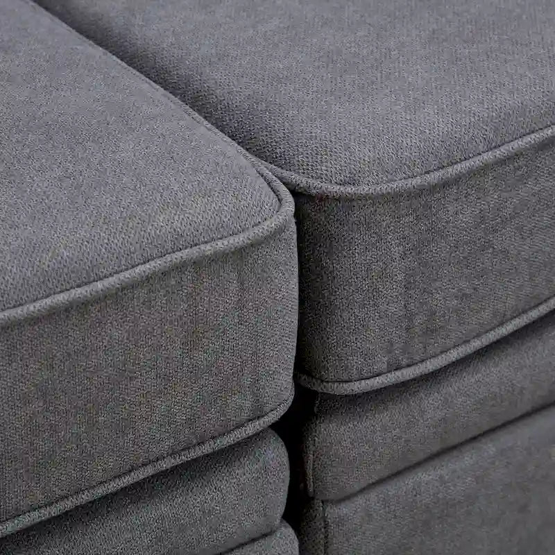 Canapé-lit convertible avec méridienne réversible pour salon