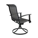 Chaise de salle à manger pivotante à structure en fer Teslin (lot de 2)