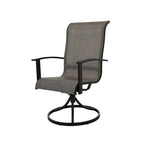 Chaise de salle à manger pivotante à structure en fer Teslin (lot de 2)