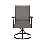 Chaise de salle à manger pivotante à structure en fer Teslin (lot de 2)