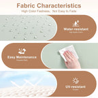 Ensemble de conversation HOOOWOOO 8 pièces en rotin tressé avec table foyer multifonctionnelle