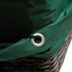 Housse de protection pour canapé d'angle d'extérieur Outsunny 97 x 65 x 26, résistante aux intempéries, couleur verte, offrant une protection optimale et un design élégant.