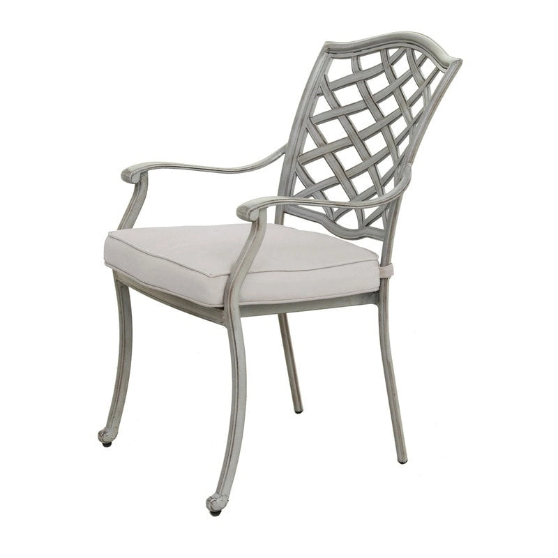 Ensemble de salle à manger d'extérieur Arcadia 5 pièces en aluminium avec coussins