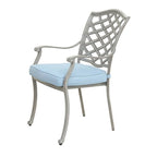 Ensemble de salle à manger d'extérieur Arcadia 5 pièces en aluminium avec coussins
