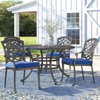 Ensemble de salle à manger d'extérieur Arcadia 5 pièces en aluminium avec coussins