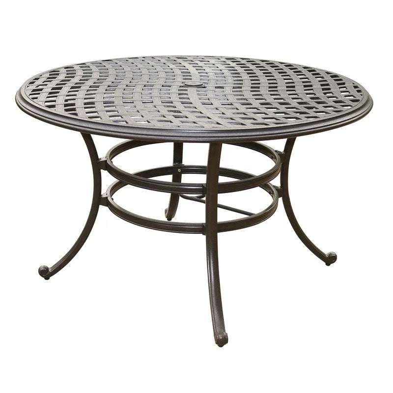 Ensemble de salle à manger d'extérieur Arcadia 5 pièces en aluminium avec coussins