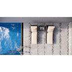 Ensemble de 3 chaises longues d'extérieur en aluminium et résine tressée réglable.