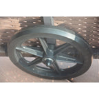 Ensemble de 3 chaises longues d'extérieur en aluminium et résine tressée réglable.