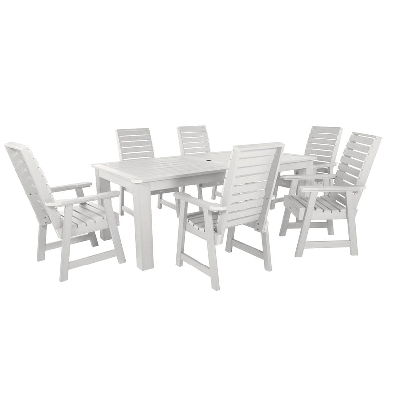 Ensemble de salle à manger d'extérieur Weatherly 7 pièces - Hauteur réglable - 42 x 84