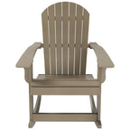 Fauteuil à bascule Adirondack Polytrends Vineyard HIPS Outdoor Eco-Friendly All Weather Seashell