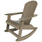 Fauteuil à bascule Adirondack Polytrends Vineyard HIPS Outdoor Eco-Friendly All Weather Seashell