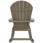 Fauteuil à bascule Adirondack Polytrends Vineyard HIPS Outdoor Eco-Friendly All Weather Seashell