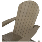 Fauteuil à bascule Adirondack Polytrends Vineyard HIPS Outdoor Eco-Friendly All Weather Seashell