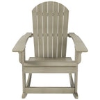 Fauteuil à bascule Adirondack Polytrends Vineyard HIPS Outdoor Eco-Friendly All Weather Seashell