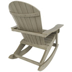Fauteuil à bascule Adirondack Polytrends Vineyard HIPS Outdoor Eco-Friendly All Weather Seashell