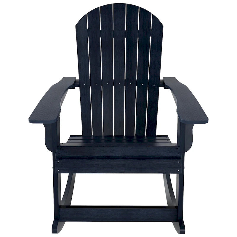 Fauteuil à bascule Adirondack Polytrends Vineyard HIPS Outdoor Eco-Friendly All Weather Seashell