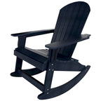 Fauteuil à bascule Adirondack Polytrends Vineyard HIPS Outdoor Eco-Friendly All Weather Seashell