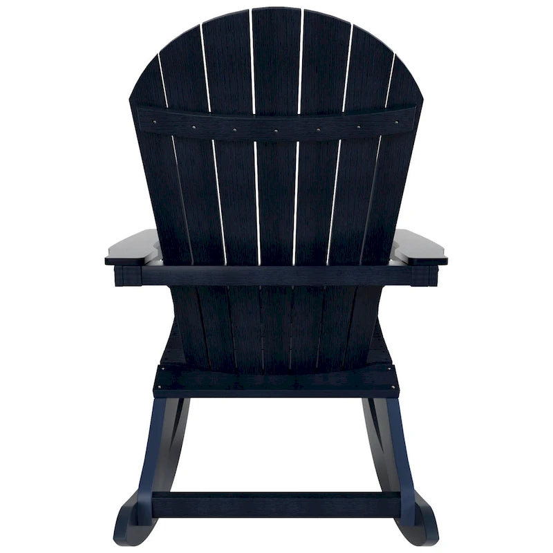 Fauteuil à bascule Adirondack Polytrends Vineyard HIPS Outdoor Eco-Friendly All Weather Seashell
