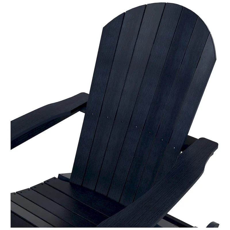 Fauteuil à bascule Adirondack Polytrends Vineyard HIPS Outdoor Eco-Friendly All Weather Seashell