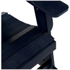 Fauteuil à bascule Adirondack Polytrends Vineyard HIPS Outdoor Eco-Friendly All Weather Seashell