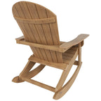 Fauteuil à bascule Adirondack Polytrends Vineyard HIPS Outdoor Eco-Friendly All Weather Seashell