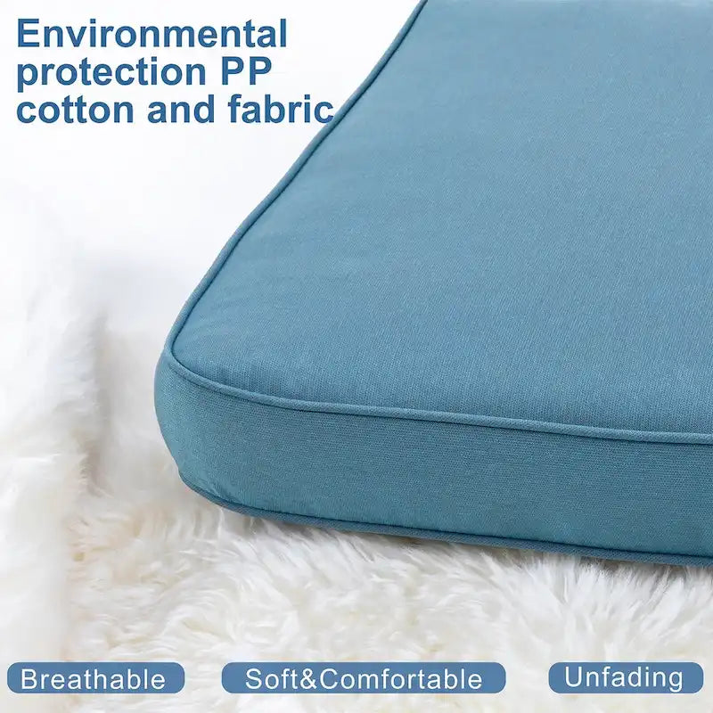 Ensemble de chaises de patio Futzca Spring, 3 pièces, mobilier de jardin avec assises rembourrées, idéal pour terrasse, jardin et cour.