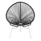 Fauteuil lounge Papasan Acapulco fait main, pour intérieur ou extérieur (Chine)