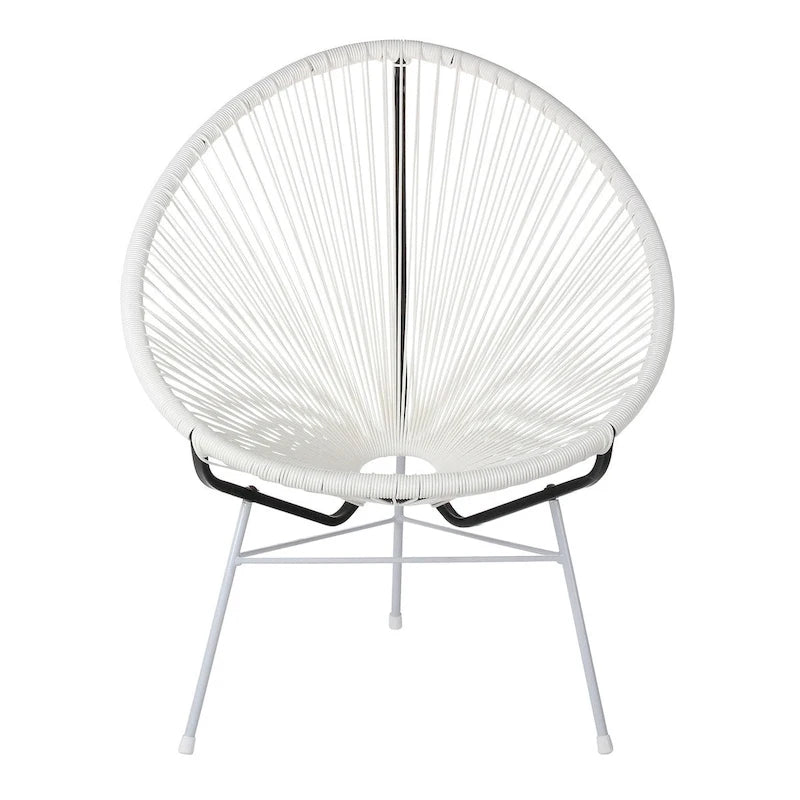 Fauteuil lounge Papasan Acapulco fait main, pour intérieur ou extérieur (Chine)