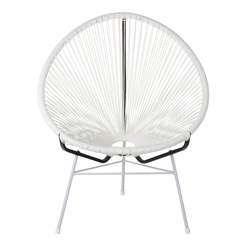 Fauteuil lounge Papasan Acapulco fait main, pour intérieur ou extérieur (Chine)