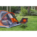 Chaise de camping chauffante, chaise pliante chauffante, portable avec sac de transport et bandoulière, batterie externe incluse
